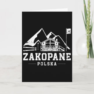 Carte Zakopane Pologne Sports d'hiver Ski Snowboard 