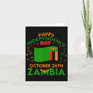 Carte Zambie 61e anniversaire de l'indépendance Fierté z
