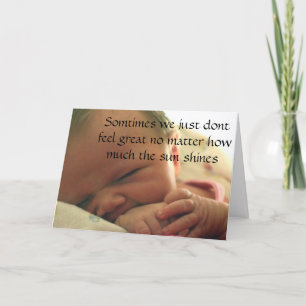 Carte zazzle2, parfois nous juste ne sentons grand aucun