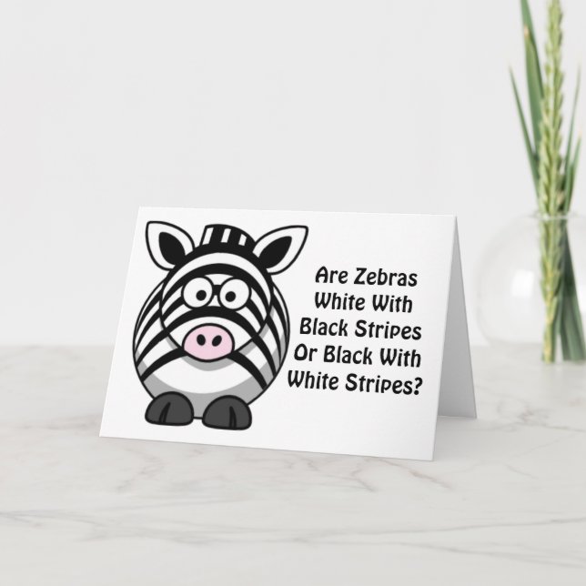 Carte Zebra Art (Devant)
