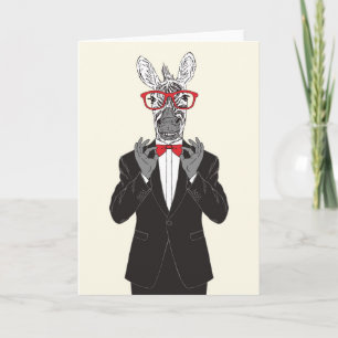 Carte Zebra Gentleman