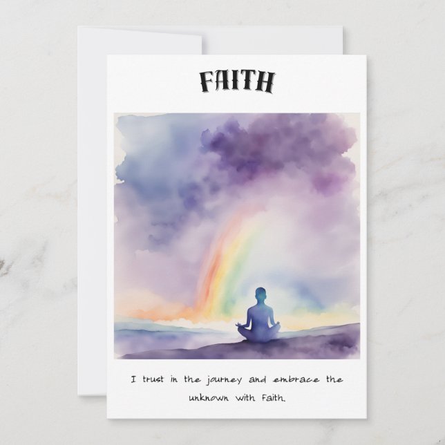 Carte Zen : Confiance dans le voyage (Devant)