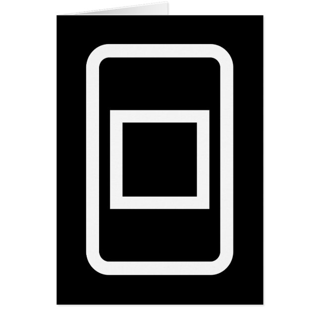 Carte Zener | Carte Carré Hollow (Devant)