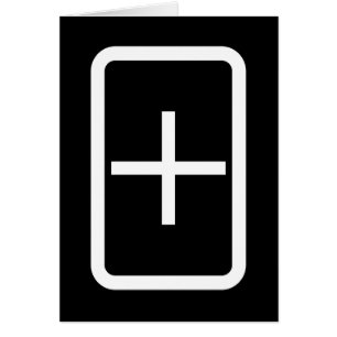 Carte Zener   Carte de signe Plus