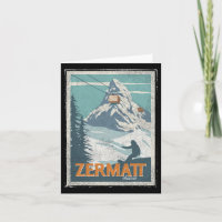 Zermatt Suisse Ski d'hiver Snowboard Ski