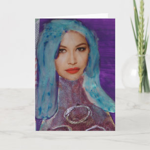 Carte Zetti Girl, La Blue Haired Girl