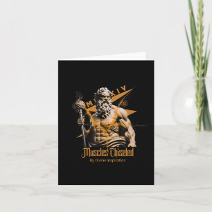 Carte Zeus Dieux Grecs Tonnerre Mythologie Gym Fitness M