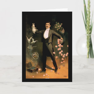 Carte Zig de Zan exécutant avec des lapins et des roses