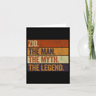 Carte Zio l'homme le mythe la légende drôle rétro père