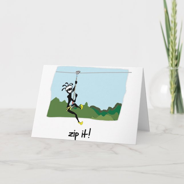 Carte "Zip It !" (Devant)