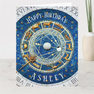 Carte Zodiac Anniversaire Anniversaire Soleil Signes Ble