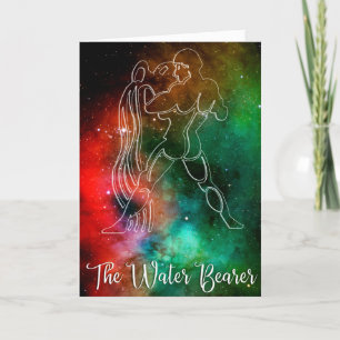 Carte Zodiac : Aquarius 'Le Porteur D'Eau'