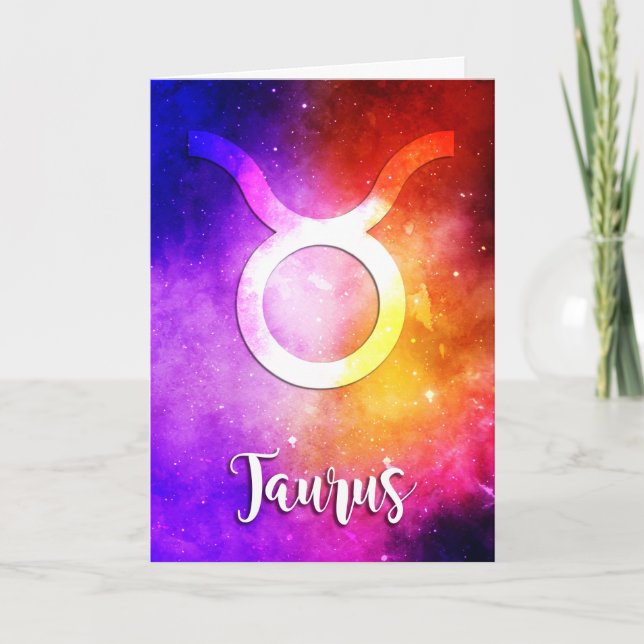 Carte Zodiac : Bonbons Spatiaux Taurus (Devant)