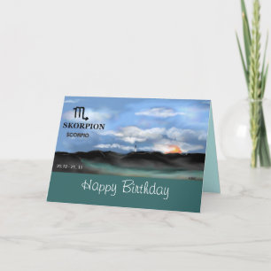 Carte Zodiac sign , SCORPIO