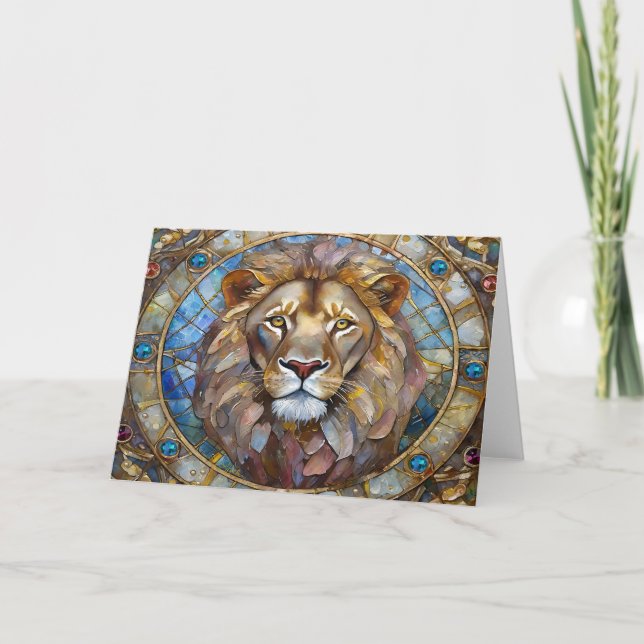 Carte Zodiaque - Lion le Lion (Devant)