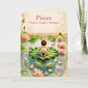 Carte Zodiaque Poissons Collection d'Astrologie