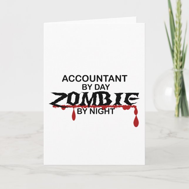 Carte Zombi de comptable (Devant)