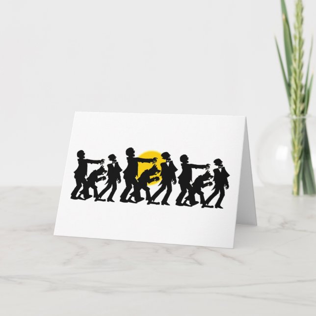 Carte Zombie Halloween (Devant)