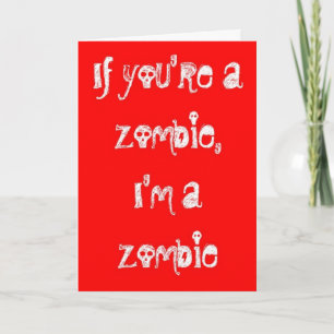 Carte Zombie Joyeux Anniversaire