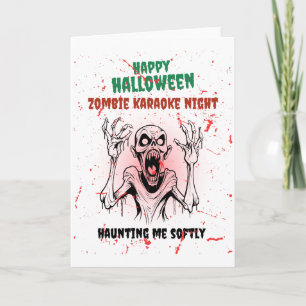 Carte Zombie Karaoke Night