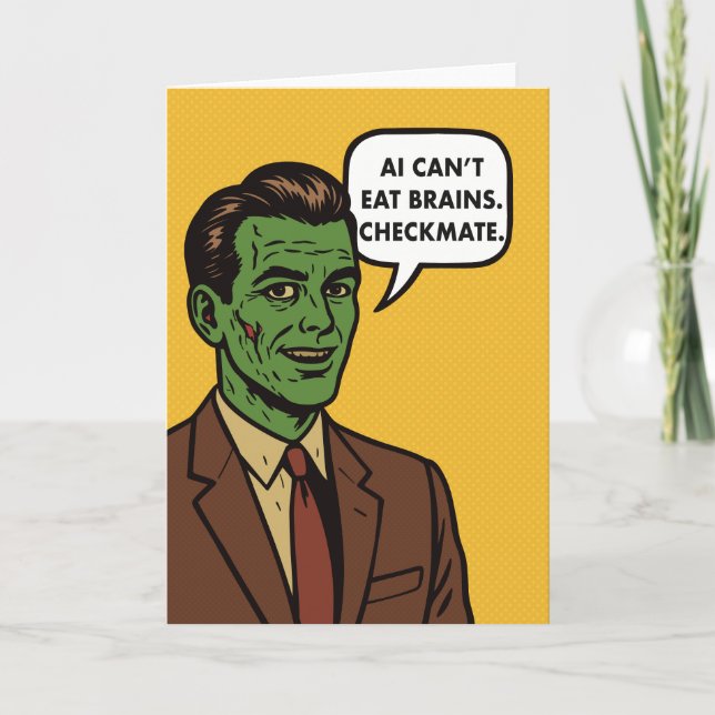 Carte Zombie Tech IA PopCulture (Devant)