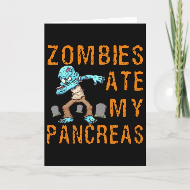 Carte Zombies Ate My Pancreas - Fun Diabetes  (Devant)