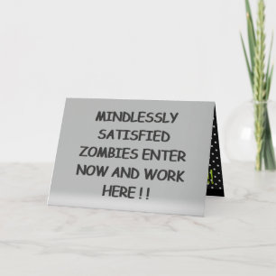 Carte Zombies insouciants