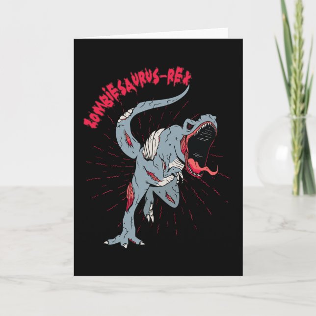 Carte Zombiesaurus Rex Zombie Dino (Devant)
