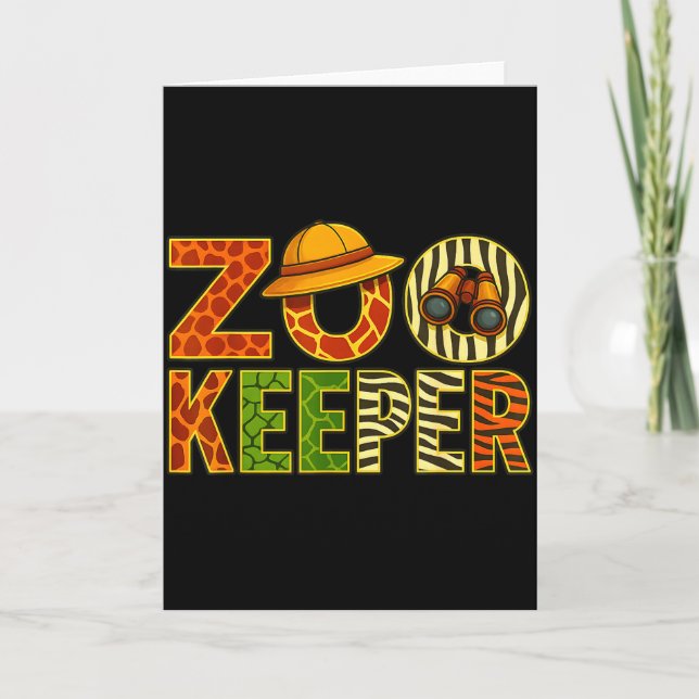 Carte Zookeeper Animals Safari Zoo Keeper Costume Adult  (Devant)