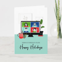 Zoom De Noël De Notre Écran À VOS Vacances