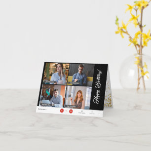 Carte Zoom Rendez-vous amusant Anniversaire en ligne du