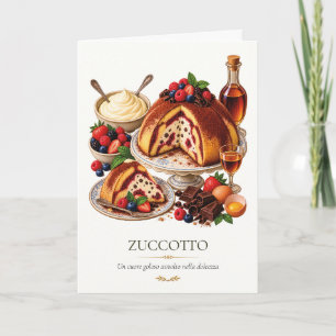 Carte Zuccotto fiorentino – Vintage Italian Dessert