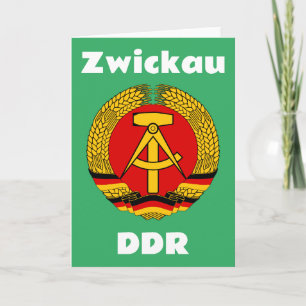 Carte Zwickau, Deutsche Demokratische Republik, DDR, RDA