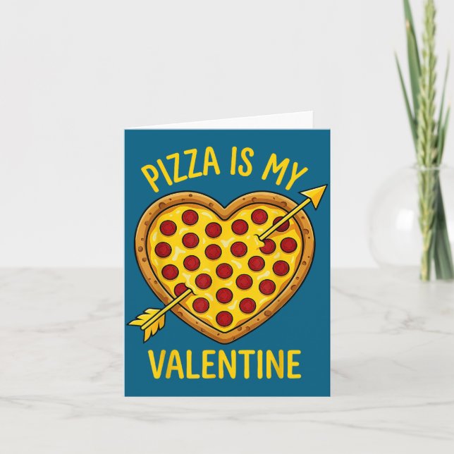 Carte Zza Is My Valentine Funny Valentines Day Boys Girl (Devant)