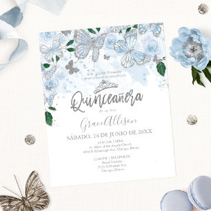 Cartel de Invitación de Presupuesto de Mariposa pa