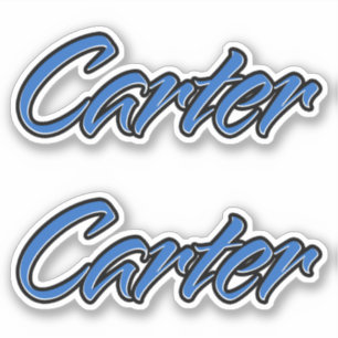 Carter Blue Autocollants
