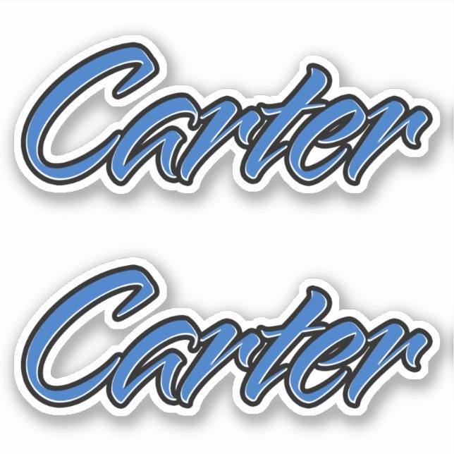 Carter Blue Autocollants (Devant)