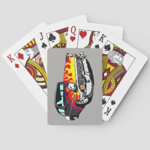 Cartes 1956 de jeu de Shoebox dans le noir avec