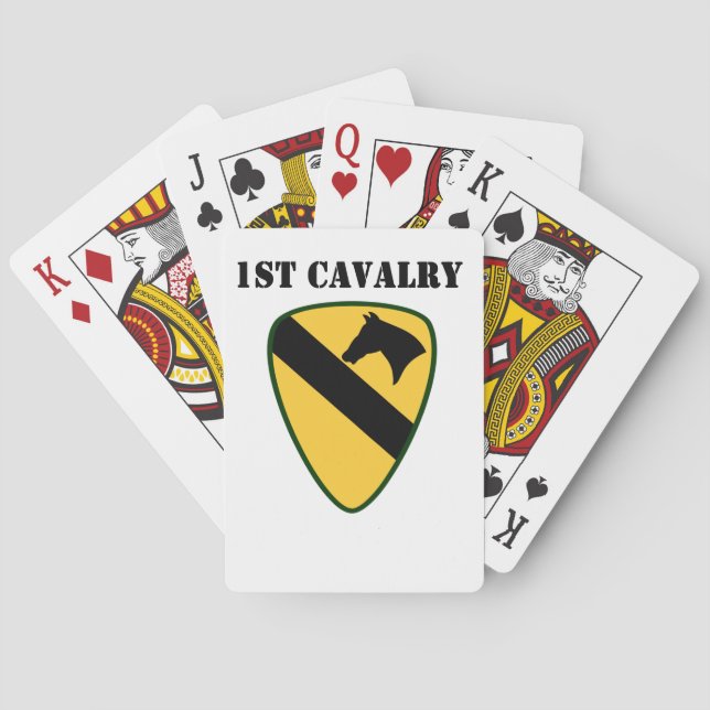 Cartes 1ère carte de jeu de cavalerie (dos)