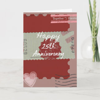 cartes 25e anniversaire de mariage