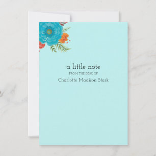 Cartes à billets personnalisées Retro Floral Papie