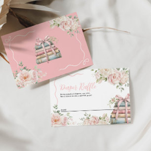 Cartes à carreaux   Baby shower de livre d'histoir