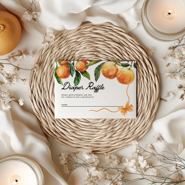 Cartes à carreaux | Baby shower orange (Créateur téléchargé)