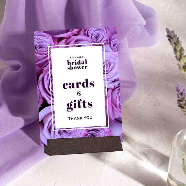 Cartes à Fêtes des mariées violettes et cartes-cad (Créateur téléchargé)
