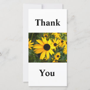 Cartes à fleurs Susan à oeil noir Merci