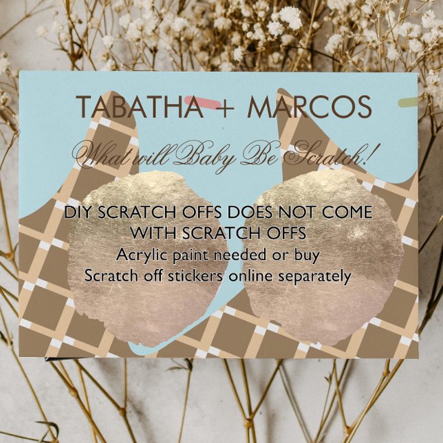 Cartes à gratter DIY pour révélation du sexe avec  (Créateur téléchargé)