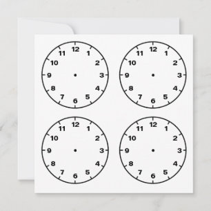 Cartes à horloge vierges Téléchargeables
