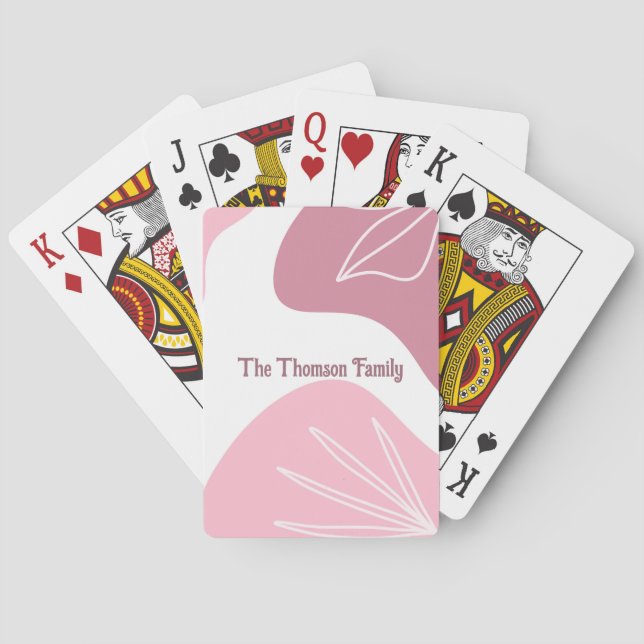 Cartes à jouer à motif minimaliste (dos)