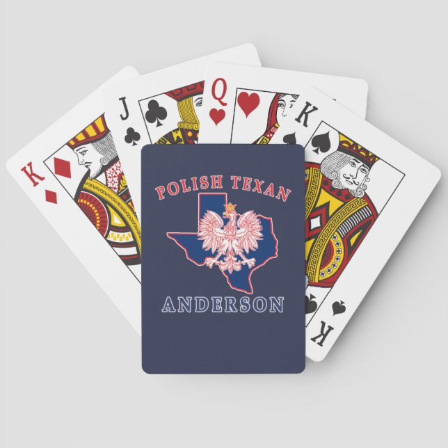 Cartes à jouer Anderson Polish Texan (dos)