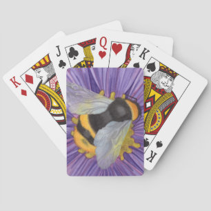 Cartes à jouer aquarelle jolie abeille